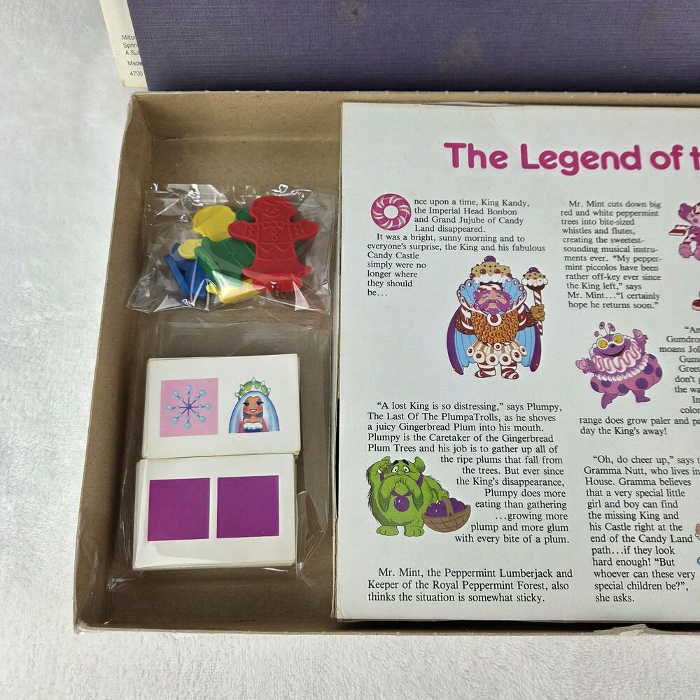 Vintage 1984 Candy Land Board Game Milton Bradley Complete Classic Family Game - Picture 3 of 8
